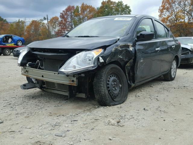 3N1CN7AP2FL848186 - 2015 NISSAN VERSA BLACK photo 2