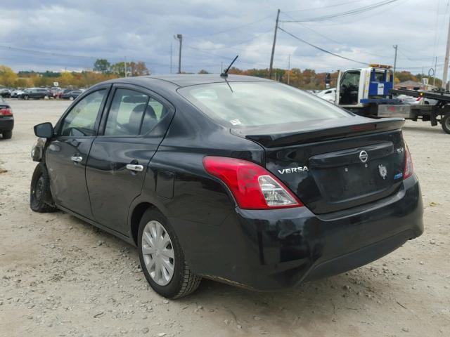 3N1CN7AP2FL848186 - 2015 NISSAN VERSA BLACK photo 3