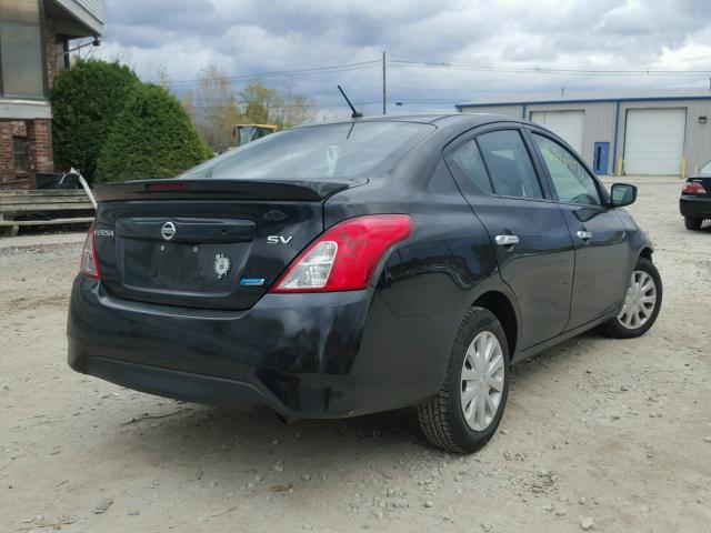 3N1CN7AP2FL848186 - 2015 NISSAN VERSA BLACK photo 4