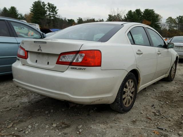 4A3AB36F29E018217 - 2009 MITSUBISHI GALANT ES WHITE photo 4