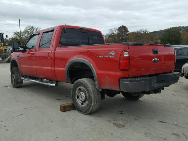 1FTSW21Y78EB52623 - 2008 FORD F250 SUPER RED photo 3