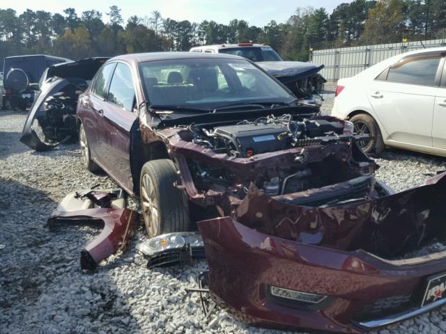 1HGCR3F80DA042347 - 2013 HONDA ACCORD EXL RED photo 1