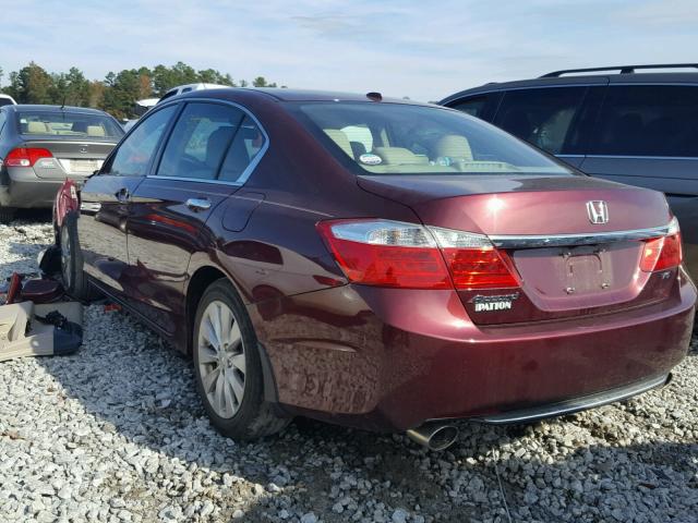 1HGCR3F80DA042347 - 2013 HONDA ACCORD EXL RED photo 3