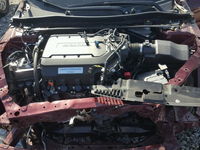 1HGCR3F80DA042347 - 2013 HONDA ACCORD EXL RED photo 7