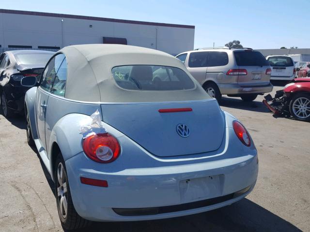 3VWRF31Y86M311559 - 2006 VOLKSWAGEN NEW BEETLE 青色 照片 3