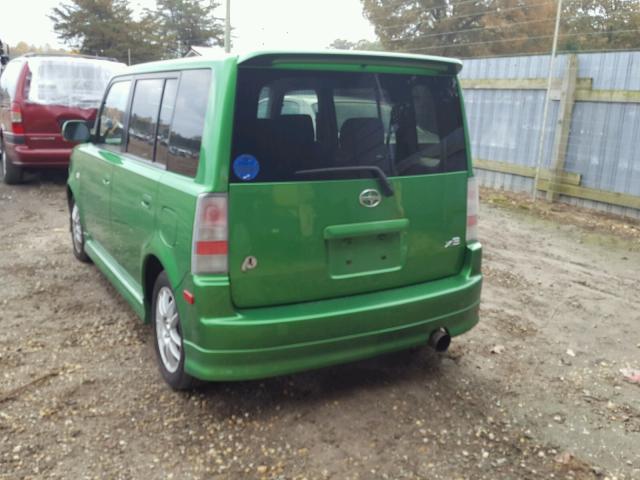 JTLKT324264068016 - 2006 TOYOTA SCION XB GREEN photo 3