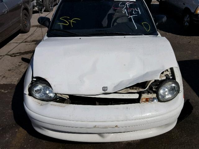 1B3ES47C8WD594749 - 1998 DODGE NEON HIGHL WHITE photo 7