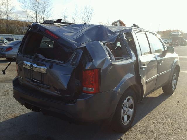 5FNYF4H25CB025416 - 2012 HONDA PILOT GRAY photo 4