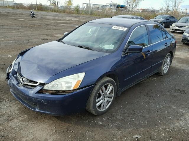 1HGCM56493A818402 - 2003 HONDA ACCORD LX BLUE photo 2