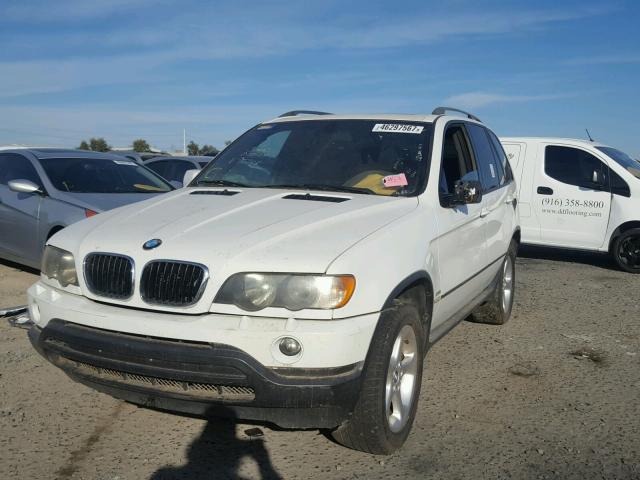 5UXFA53553LV95148 - 2003 BMW X5 WHITE photo 2