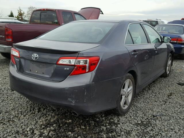 4T1BF1FK0CU170454 - 2012 TOYOTA CAMRY BASE GRAY photo 4