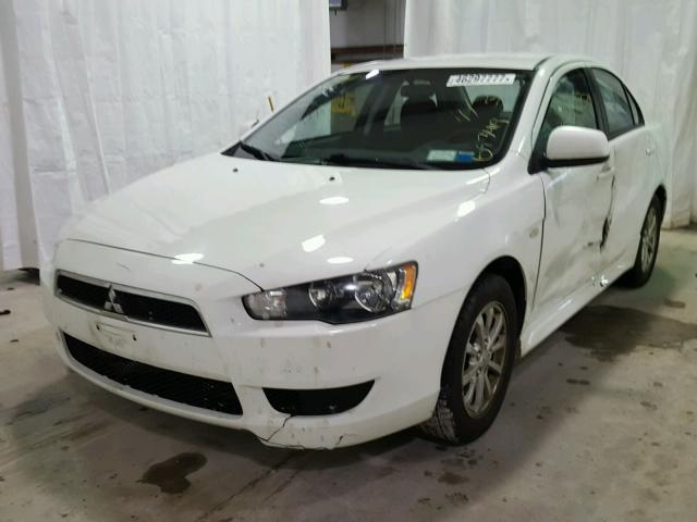 JA32U2FU2AU032718 - 2010 MITSUBISHI LANCER ES/ WHITE photo 2