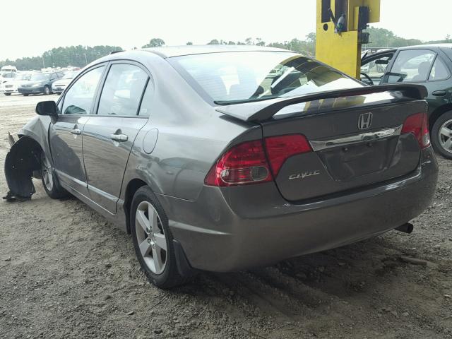 2HGFA16878H348199 - 2008 HONDA CIVIC GRAY photo 3