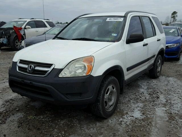 JHLRD68473C005921 - 2003 HONDA CR-V LX WHITE photo 2