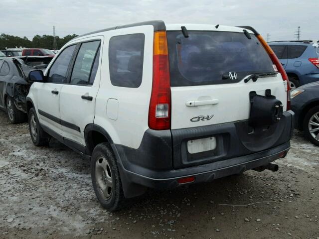 JHLRD68473C005921 - 2003 HONDA CR-V LX WHITE photo 3