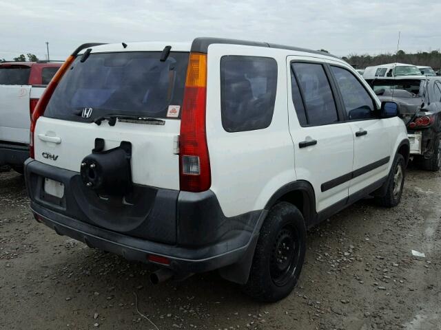 JHLRD68473C005921 - 2003 HONDA CR-V LX WHITE photo 4