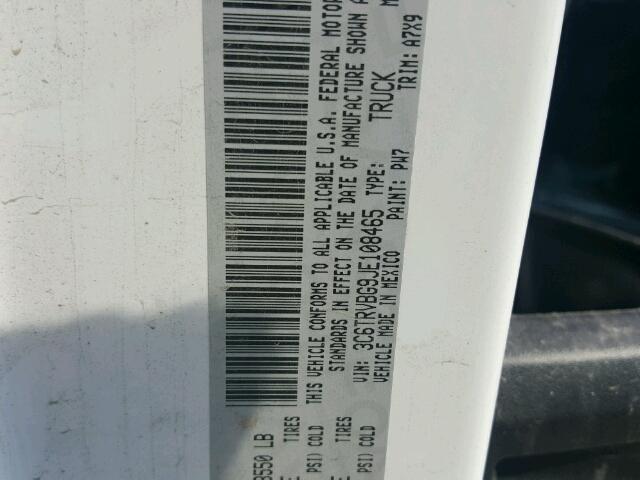 3C6TRVBG9JE108465 - 2018 RAM PROMASTER 白色 照片 10