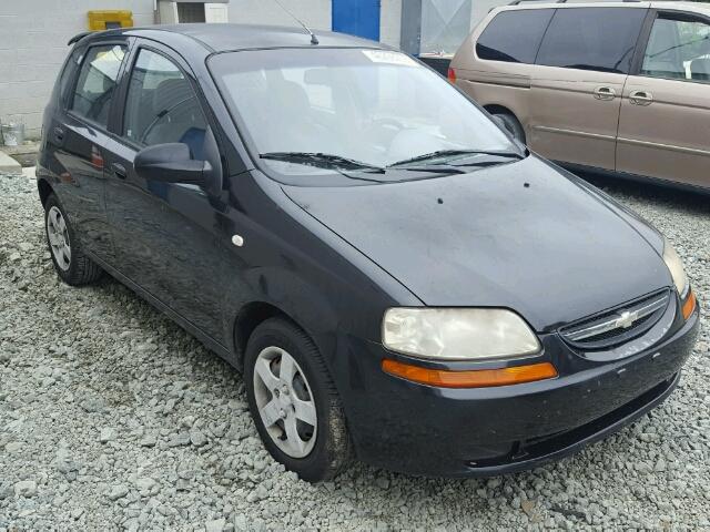 KL1TD62655B395544 - 2005 CHEVROLET AVEO BASE Սև լուսանկար 1