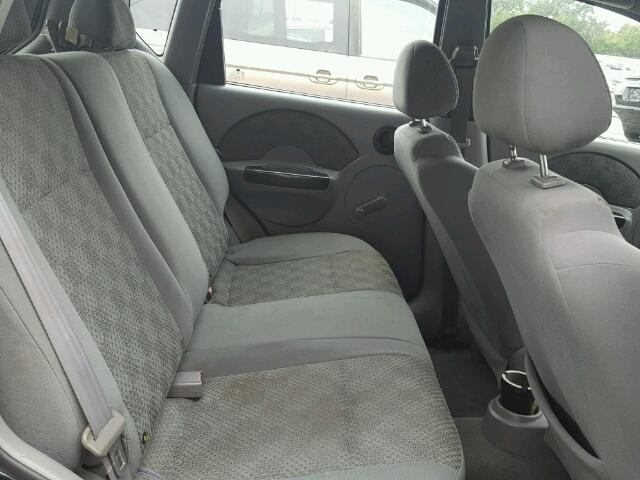 KL1TD62655B395544 - 2005 CHEVROLET AVEO BASE Սև լուսանկար 6