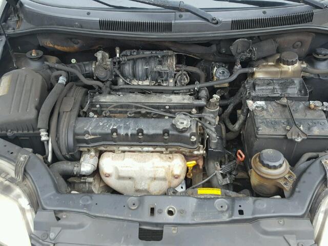 KL1TD62655B395544 - 2005 CHEVROLET AVEO BASE Սև լուսանկար 7