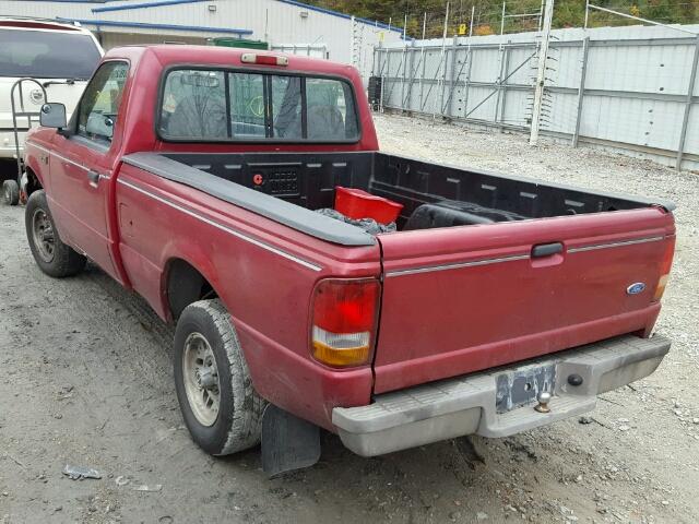 1FTCR10A6PUC87297 - 1993 FORD RANGER MAROON photo 3