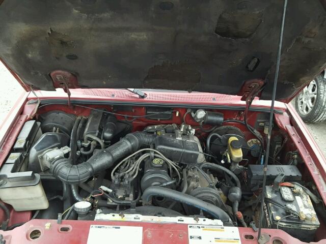 1FTCR10A6PUC87297 - 1993 FORD RANGER MAROON photo 7