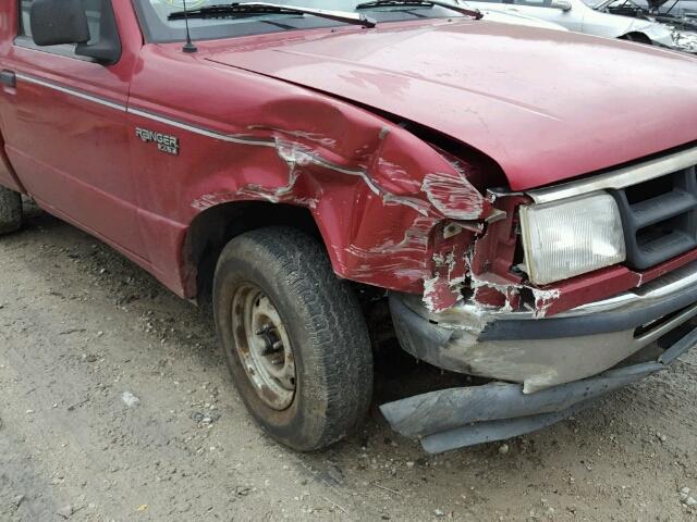 1FTCR10A6PUC87297 - 1993 FORD RANGER MAROON photo 9