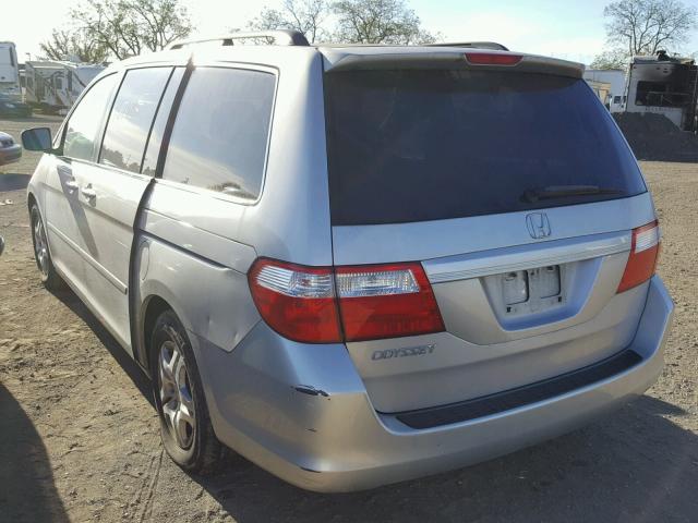 5FNRL38436B417842 - 2006 HONDA ODYSSEY SILVER photo 3