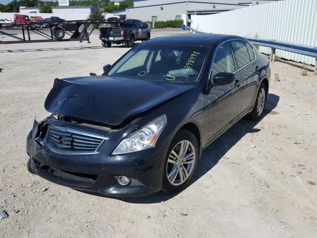 JN1DV6AR1CM731295 - 2012 INFINITI G25 BLACK photo 2