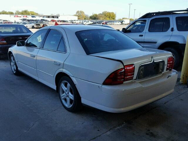 1LNHM87A11Y681143 - 2001 LINCOLN LS WHITE photo 3