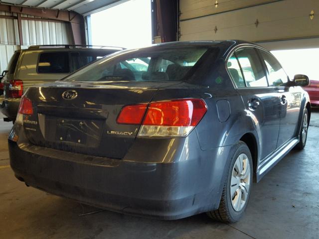 4S3BMCA64C3036665 - 2012 SUBARU LEGACY 2.5 GRAY photo 4