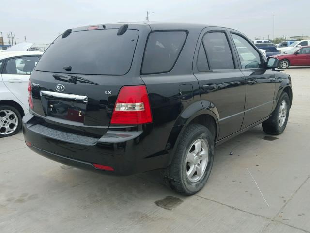 KNDJD735885797816 - 2008 KIA SORENTO BLACK photo 4