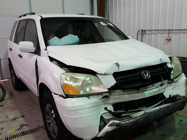 2HKYF18653H528723 - 2003 HONDA PILOT EXL WHITE photo 1