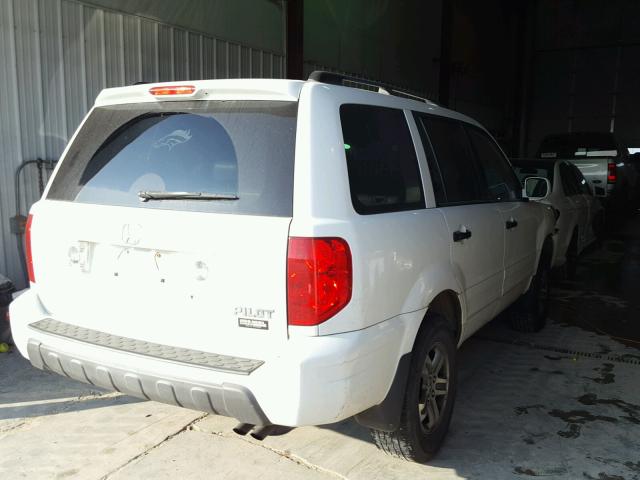 2HKYF18653H528723 - 2003 HONDA PILOT EXL WHITE photo 4