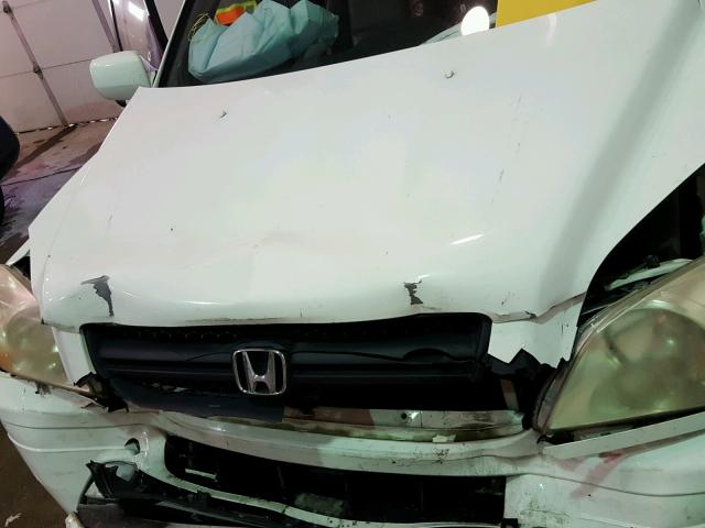 2HKYF18653H528723 - 2003 HONDA PILOT EXL WHITE photo 7