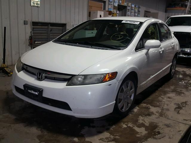 1HGFA16588L056196 - 2008 HONDA CIVIC WHITE photo 2