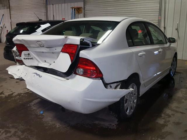 1HGFA16588L056196 - 2008 HONDA CIVIC WHITE photo 4