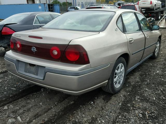 2G1WF52E929310907 - 2002 CHEVROLET IMPALA TAN photo 4