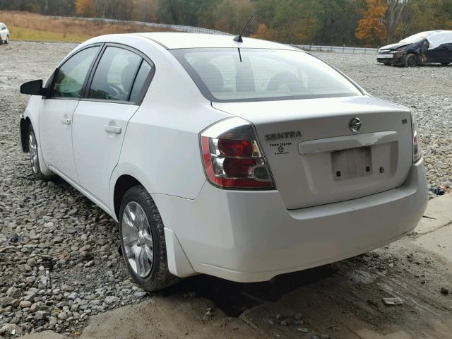 3N1AB61E19L651393 - 2009 NISSAN SENTRA 2.0 WHITE photo 3