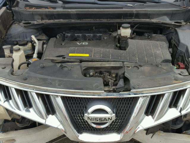 JN8AZ18W29W134256 - 2009 NISSAN MURANO S BLUE photo 7