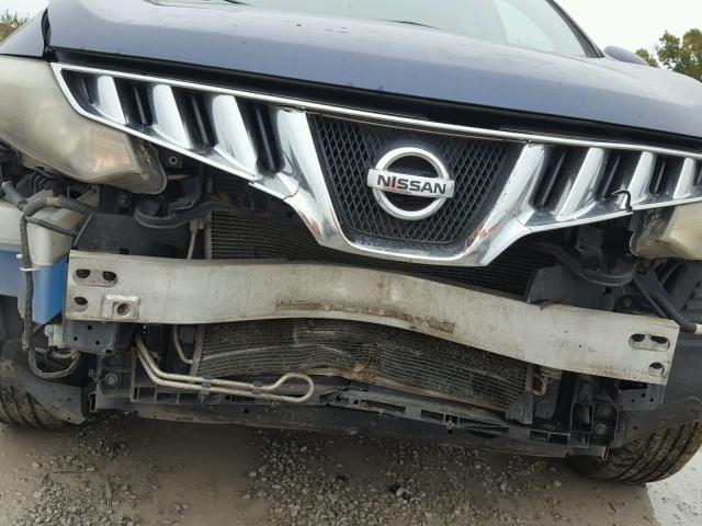 JN8AZ18W29W134256 - 2009 NISSAN MURANO S BLUE photo 9