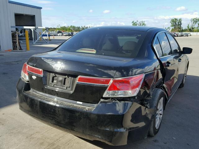 1HGCP2F32BA145450 - 2011 HONDA ACCORD BLACK photo 4