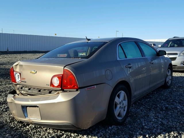 1G1ZG57B88F201945 - 2008 CHEVROLET MALIBU LS TAN photo 4