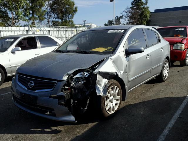 3N1AB6AP2BL691313 - 2011 NISSAN SENTRA 2.0 GRAY photo 2