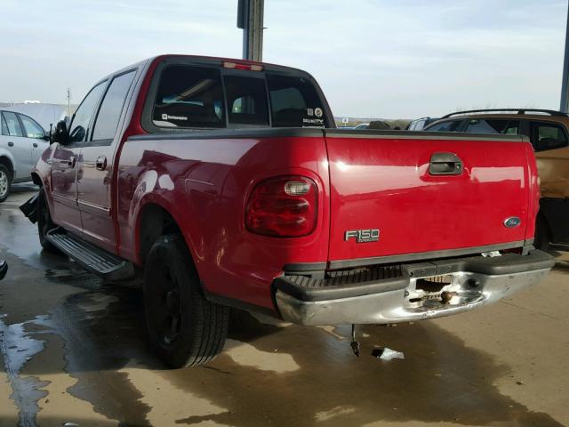 1FTRW07L82KB40049 - 2002 FORD F150 SUPER RED photo 3