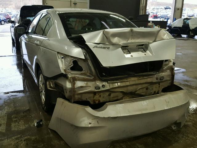 1HGCP2F35AA073867 - 2010 HONDA ACCORD LX SILVER photo 3