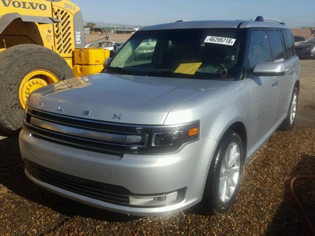 2FMHK6D89HBA13173 - 2017 FORD FLEX LIMIT SILVER photo 2