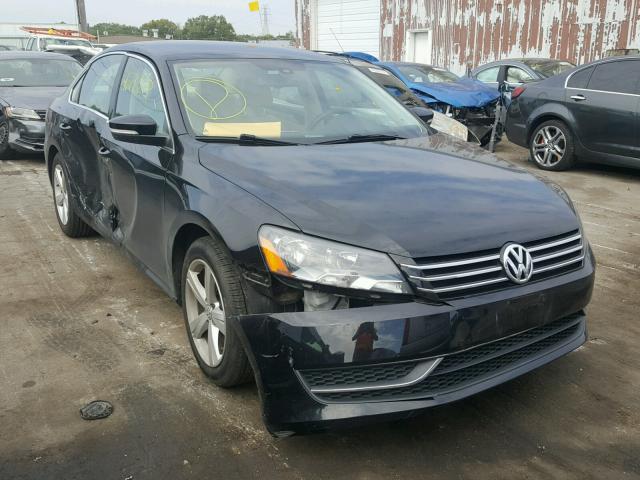 1VWBH7A32DC135906 - 2013 VOLKSWAGEN PASSAT SE BLACK photo 1