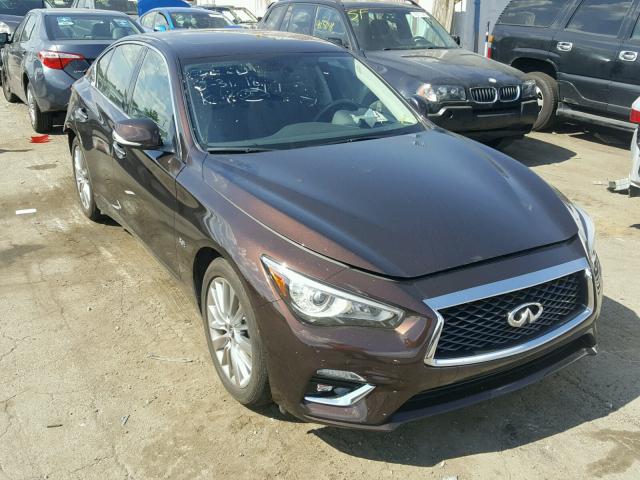 JN1EV7AR0JM441492 - 2018 INFINITI Q50 LUXE BROWN photo 1