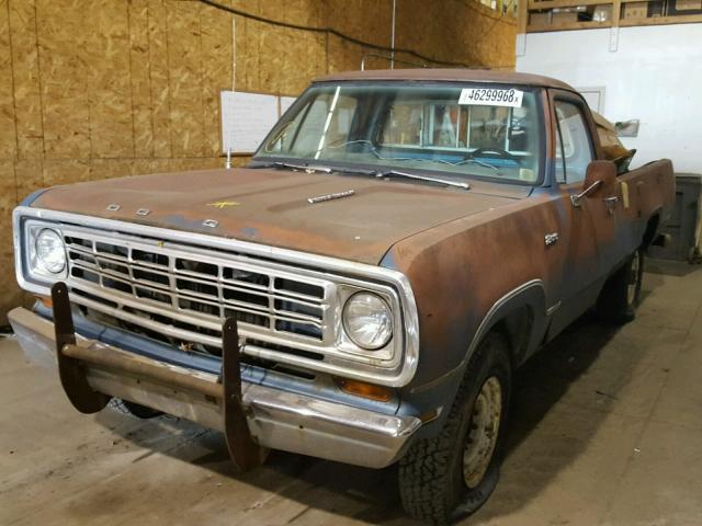 W24BE5S021530 - 1975 DODGE PICKUP BLUE photo 2